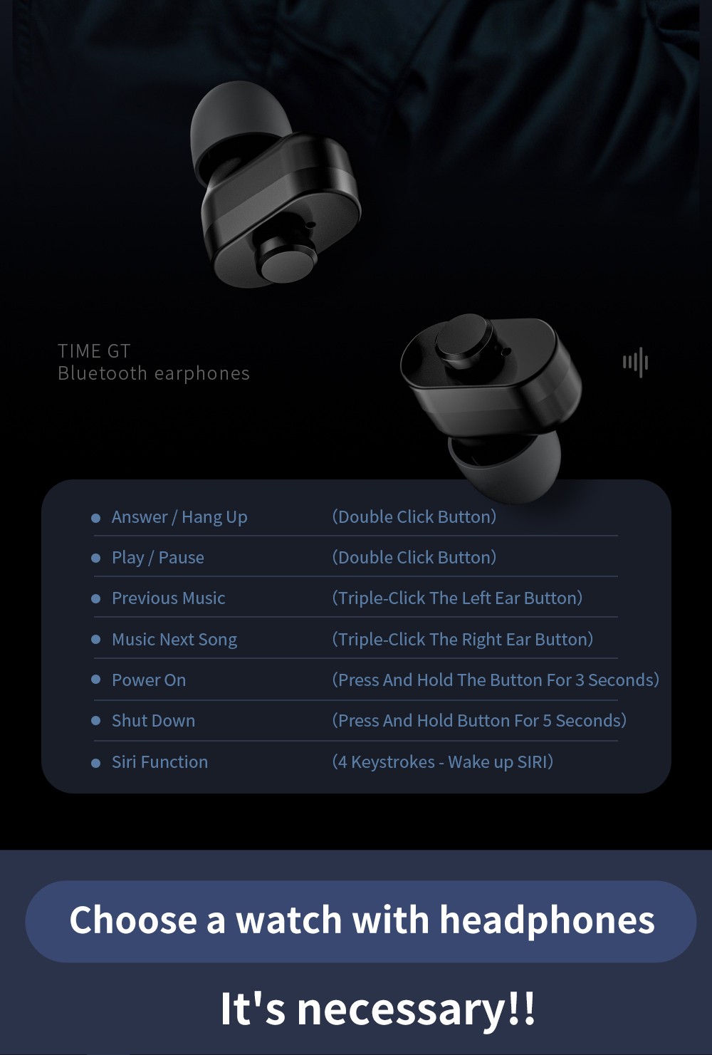 LOKMAT TIME GT 2-in-1 Smartwatch with TWS Earphones, 1.508 AMOLED HD Screen, 24-hour Health Monitoring, Al Voice, 100+ Sports Modes