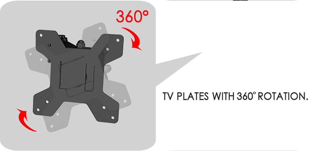 M061 Single Monitor Stand for 13-27 inch Screens, 360° Rotatable, ± 90° Tilt, VESA 75x75/100x100mm, C-Clamp Installation