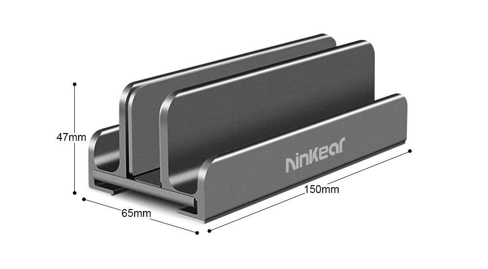 Ninkear 3 Slots Laptop Stand, Compatible with 4.0~17.3-inch Devices