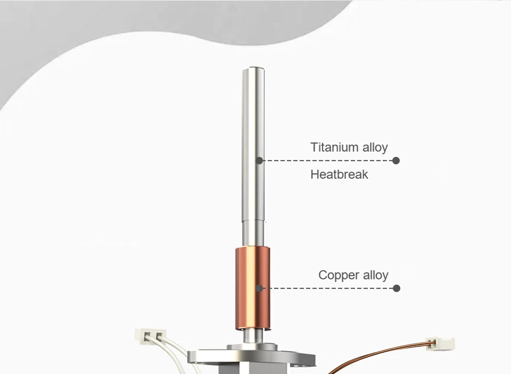 Trianglelab CHCB-OTC Updated Hotend, PT1000 Thermistor, 0.4mm CR6-SE Brass Nozzle, for Creality K1C/K1/K1 MAX (2024 Version)