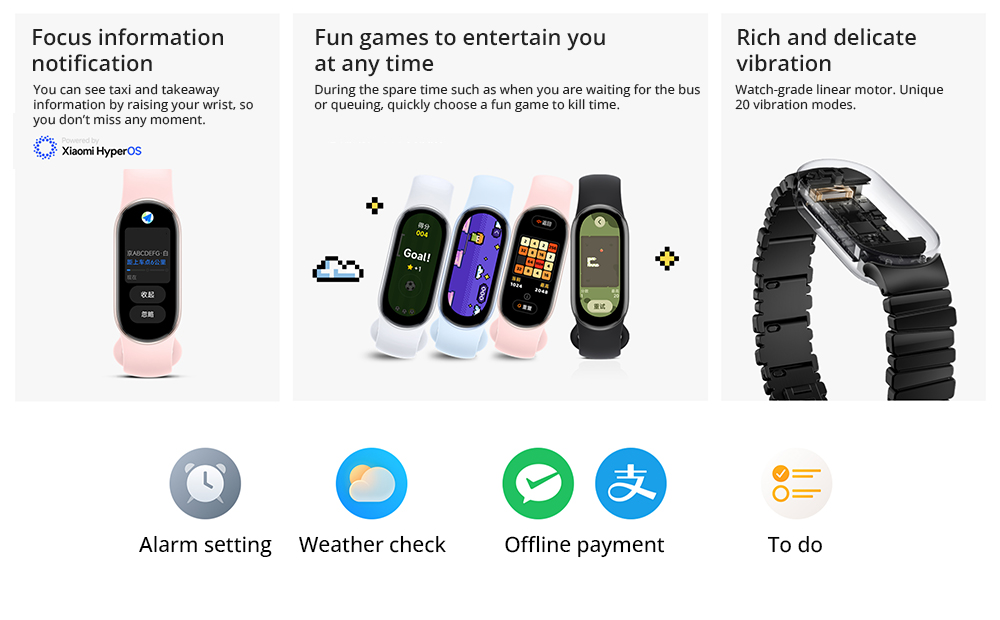 Xiaomi Band 9 Smart Bracelet Chinese Version, 1.62'' AMOLED Screen, All-day Health Monitoring, Sleep Health Management, 150+ Exercise Modes, 5ATM Waterproof - Black