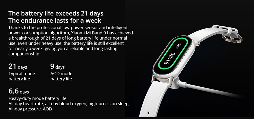 Xiaomi Band 9 Smart Bracelet Chinese Version, 1.62