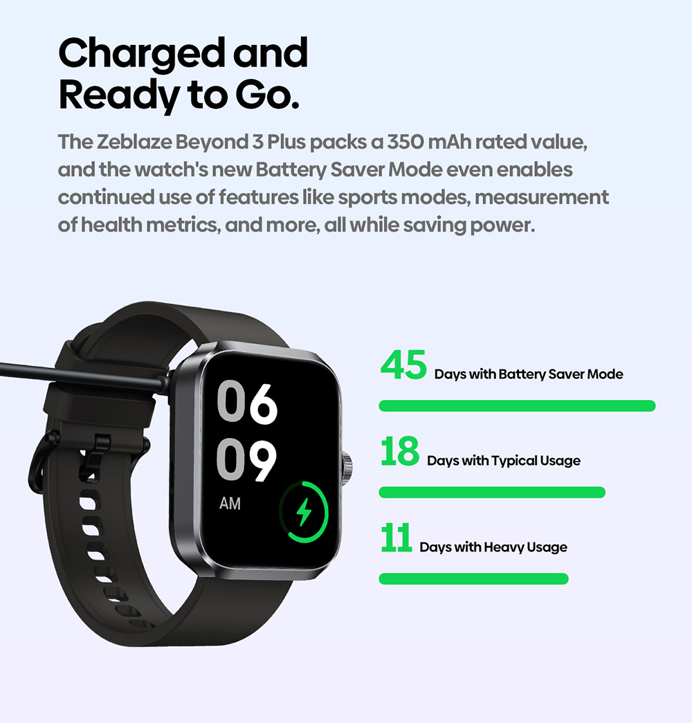 Zeblaze Beyond 3 Plus Smartwatch, 1.78'' AMOLED Screen, Health Monitoring, GPS Positioning, Bluetooth Calling, 60+ Workout Modes, 3ATM Waterproof - Golden