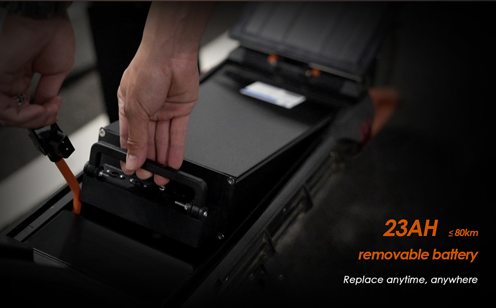 KuKirin G3 Pro 1200 W * 2 Motoren, Offroad-Elektroroller, 10-Zoll-Reifen, 52 V, 23,2 Ah, herausnehmbarer Akku, 80 km Reichweite, 65 km/h Höchstgeschwindigkeit, doppelter Stoßdämpfer, IP54 wasserdicht, doppelte Ölbremsen