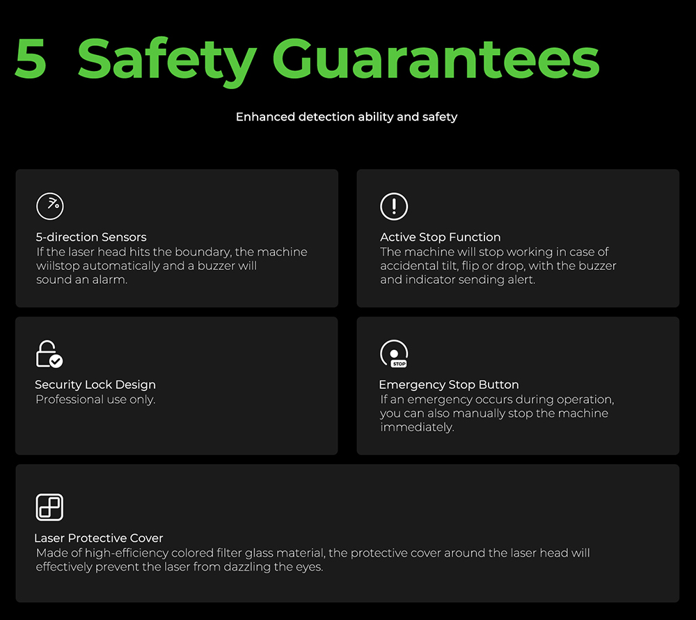 Graveur laser Creality Falcon2 Pro 60 W avec module laser 1,6 W, classe 1 de la FDA, conception entièrement fermée et à tiroir, arrêt de sécurité à couvercle ouvert, assistance pneumatique, caméra intégrée, vitesse maximale de 700 mm/min, 400 x 400 mm