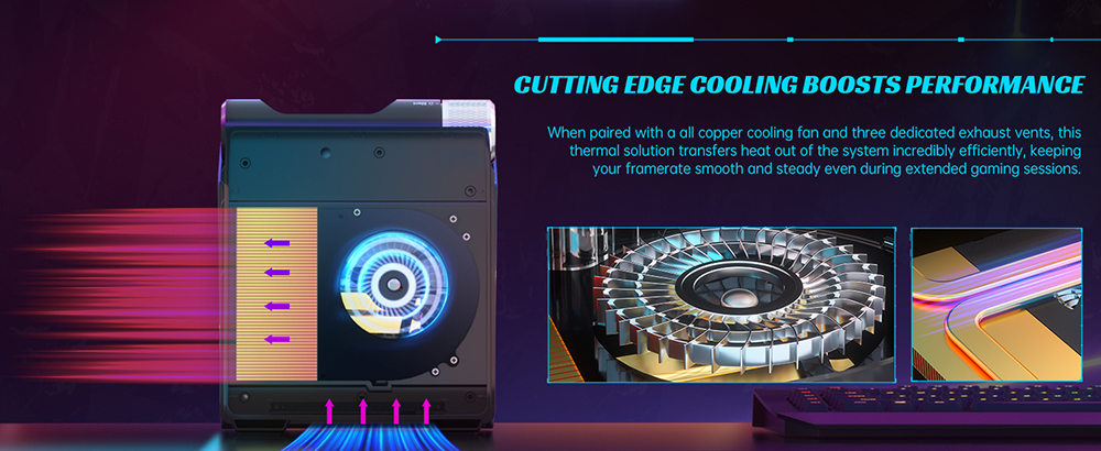 OUVIS AMR5 Gaming Mini PC, AMD Ryzen 5 PRO 5675U 6 Cores up to 4.3GHz, 16GB RAM 512GB SSD, HDMI+DP+Type-C 4K 60Hz Triple Display, 4 x USB 3.0 1000Mbps LAN WiFi 5 Bluetooth 5.0, Silent/Balance/Performance Mode, Small Desktop Computer- EU Plug