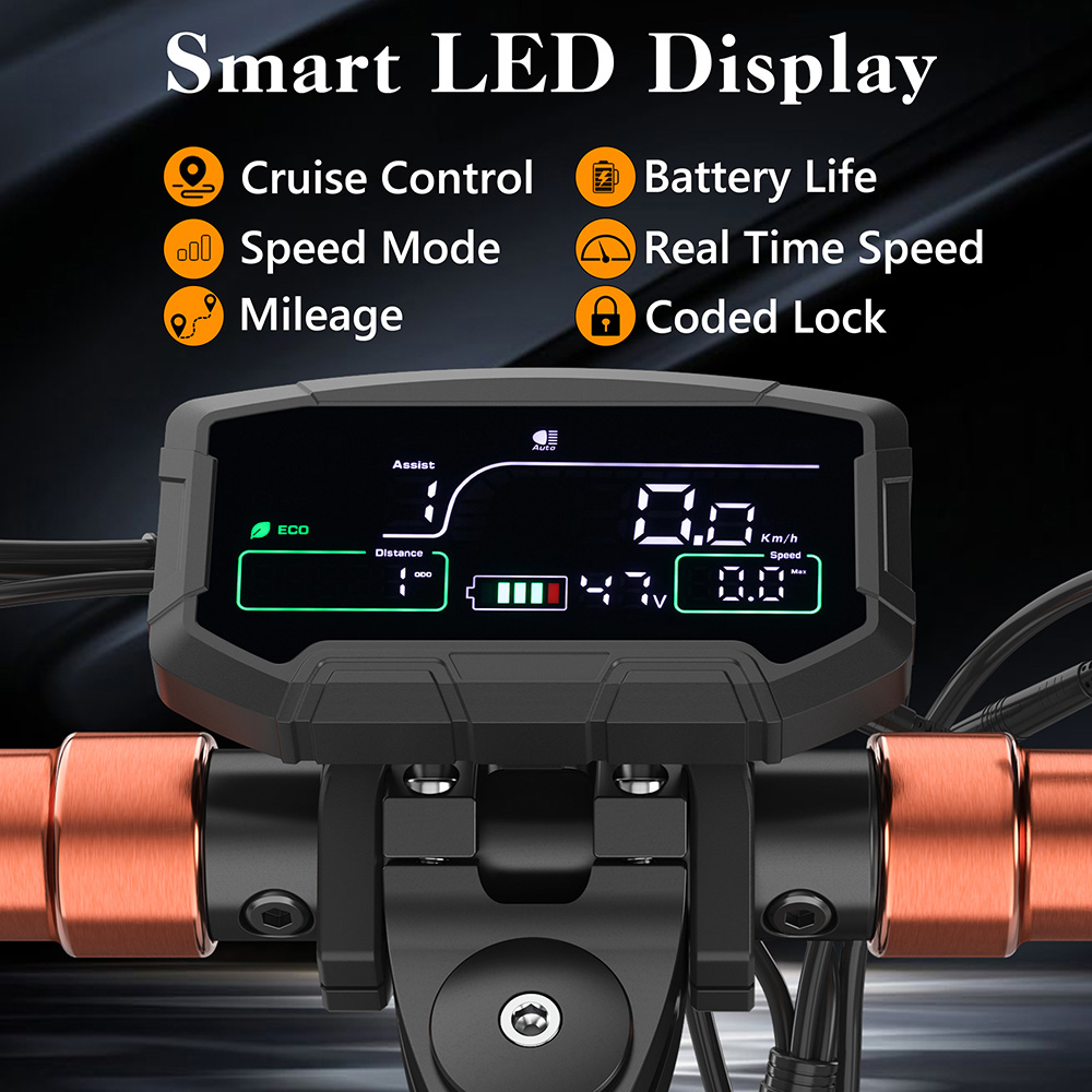 iENYRID M4 Pro S+ MAX Electric Scooter 10 Inch Off-Road Pneumatic Tires 800W Motor 45Km/h Max Speed 48V 20Ah Battery 75KM Range 150KG Max Load Dual Disc Brakes Detachable seat IPX4 Waterproof