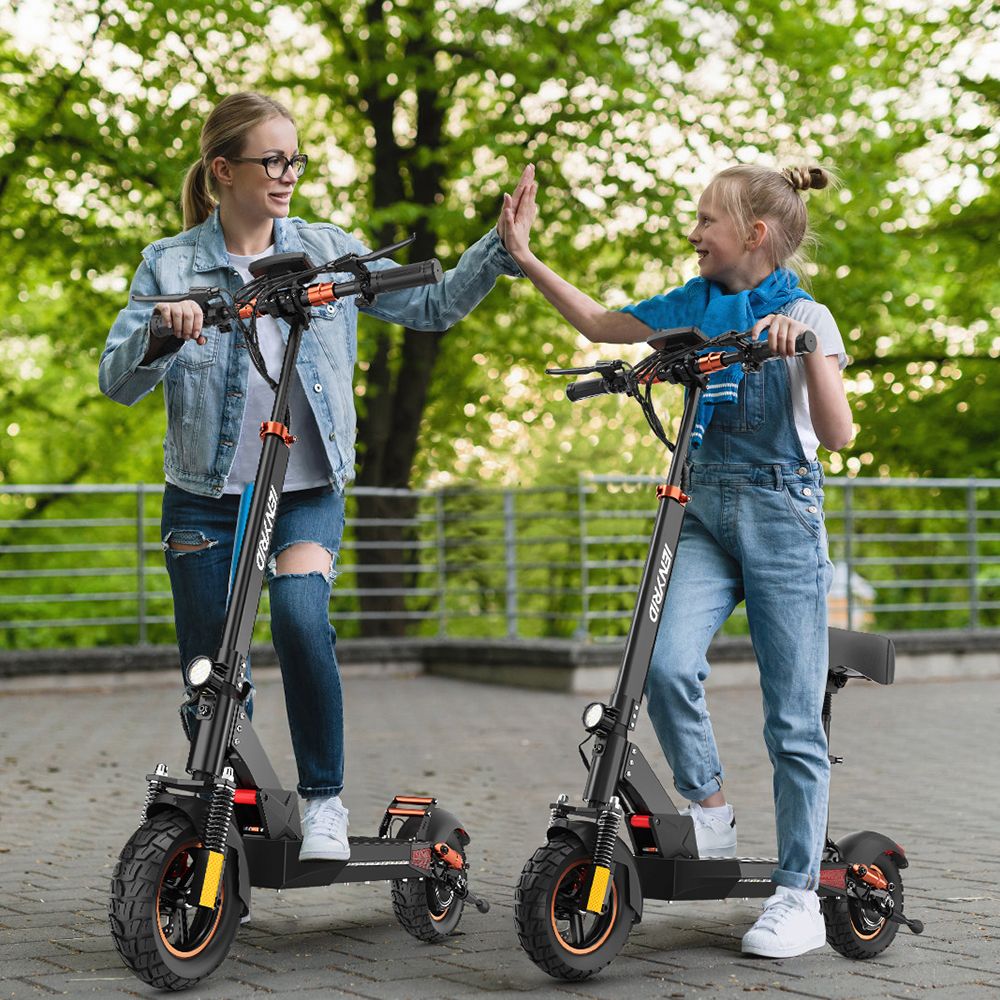 iENYRID M4 Pro S+ MAX Electric Scooter 10 Inch Off-Road Pneumatic Tires 800W Motor 45Km/h Max Speed 48V 20Ah Battery 75KM Range 150KG Max Load Dual Disc Brakes Detachable seat IPX4 Waterproof