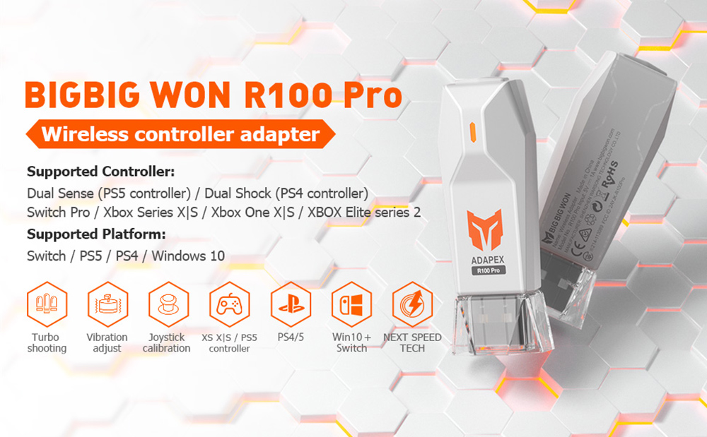 BIGBIG WON R100 Pro Game Controller Adapter