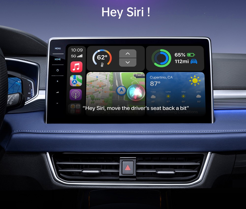 DriFox A21 Wired to Wireless Carplay Adapter, Plug & Play, Auto-Connect, 5.8GHz Fast Data Transmission, Voice Assistant - Green