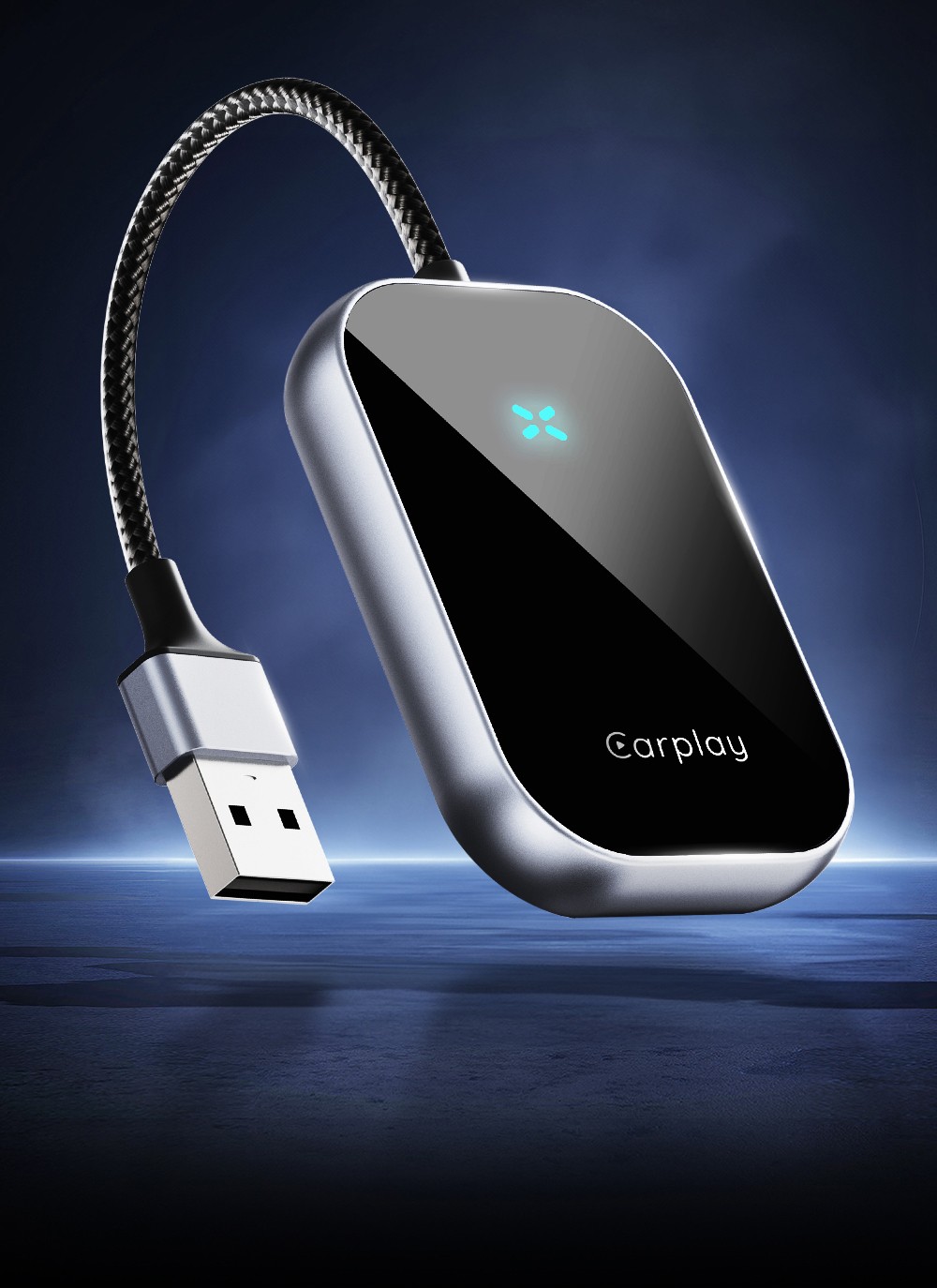 DriFox A21 Wired to Wireless Carplay Adapter, Plug & Play, Auto-Connect, 5.8GHz Fast Data Transmission, Voice Assistant - Green