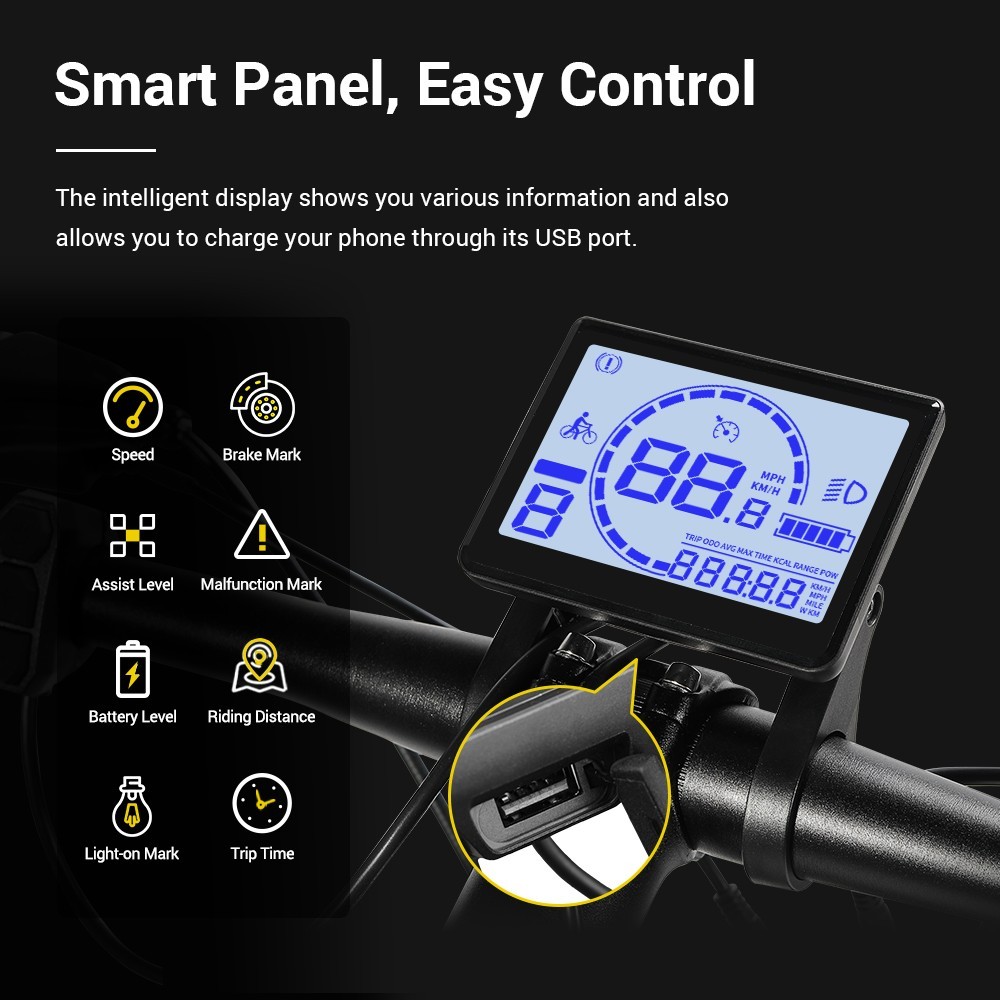Eleglide T1 Elektro-Moped-Fahrrad 36V 13AH 250W Trekkingrad