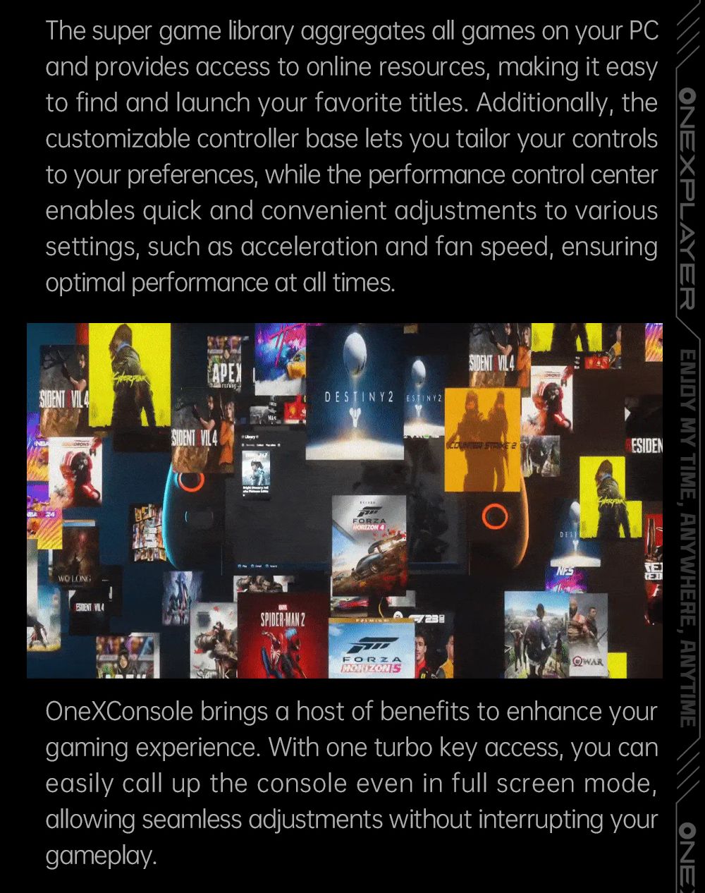 One Netbook OneXPlayer X1 Mini Handheld Gaming PC, AMD Ryzen 7 8840U 8 Cores Max 5.1GHz, 8.8'' 2560*1600 144Hz LTPS Screen, 32GB LPDDR5x 7500MHz RAM 2TB SSD, 2*USB4 1*USB3.2 1* TF Card Slot 1* Oculink 1*Audio, Harman Sound System, 65.02Wh Battery