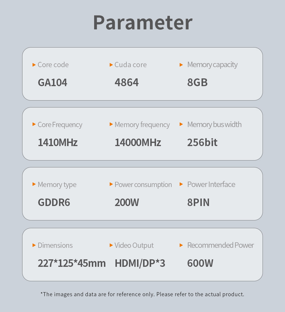 PELADN RTX 3060 Ti Graphics Card, 8GB GDDR6, 8Pin 256bits, 200W, PCI Express 4.0, 3*DP 1*HDMI, Dual-fan