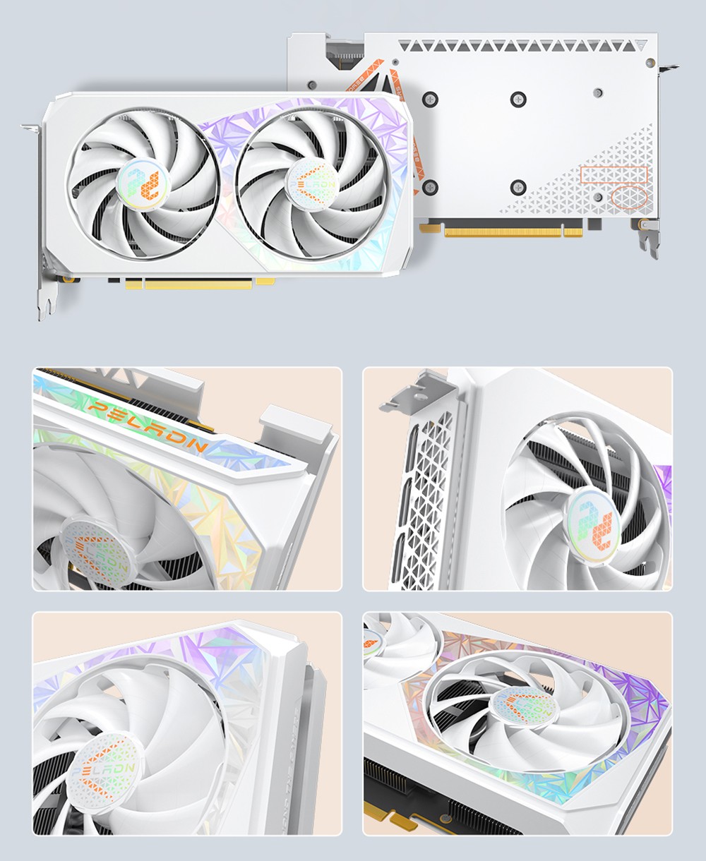 PELADN RTX 3060 Ti Graphics Card, 8GB GDDR6, 8Pin 256bits, 200W, PCI Express 4.0, 3*DP 1*HDMI, Dual-fan