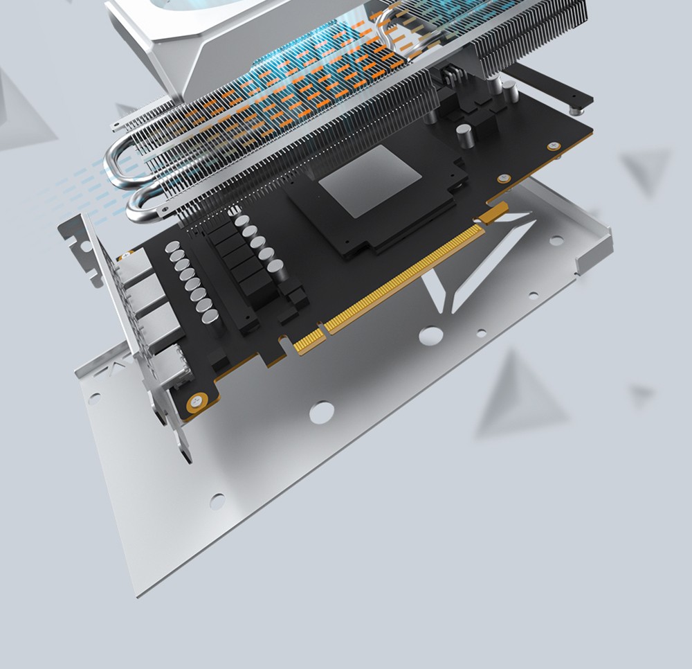 PELADN RTX 3060 Ti Graphics Card, 8GB GDDR6, 8Pin 256bits, 200W, PCI Express 4.0, 3*DP 1*HDMI, Dual-fan