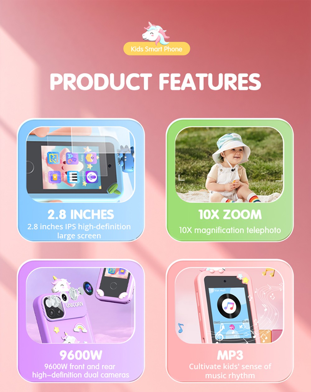 WOWKIDS P1 Kids Mobile Phone Toy - Green