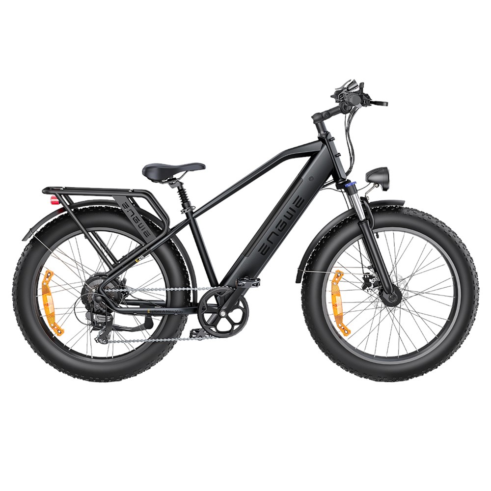 ENGWE E26 Step-over Electric Bike, 48V 16AH Battery 250W Motor Mountain Bike Shimano 7-Speed Gear 140km Max Range 25km/h Max Speed 26*4.0 inch Fat Tire 150kg Load Hydraulic Disc Brake - Galaxy Grey