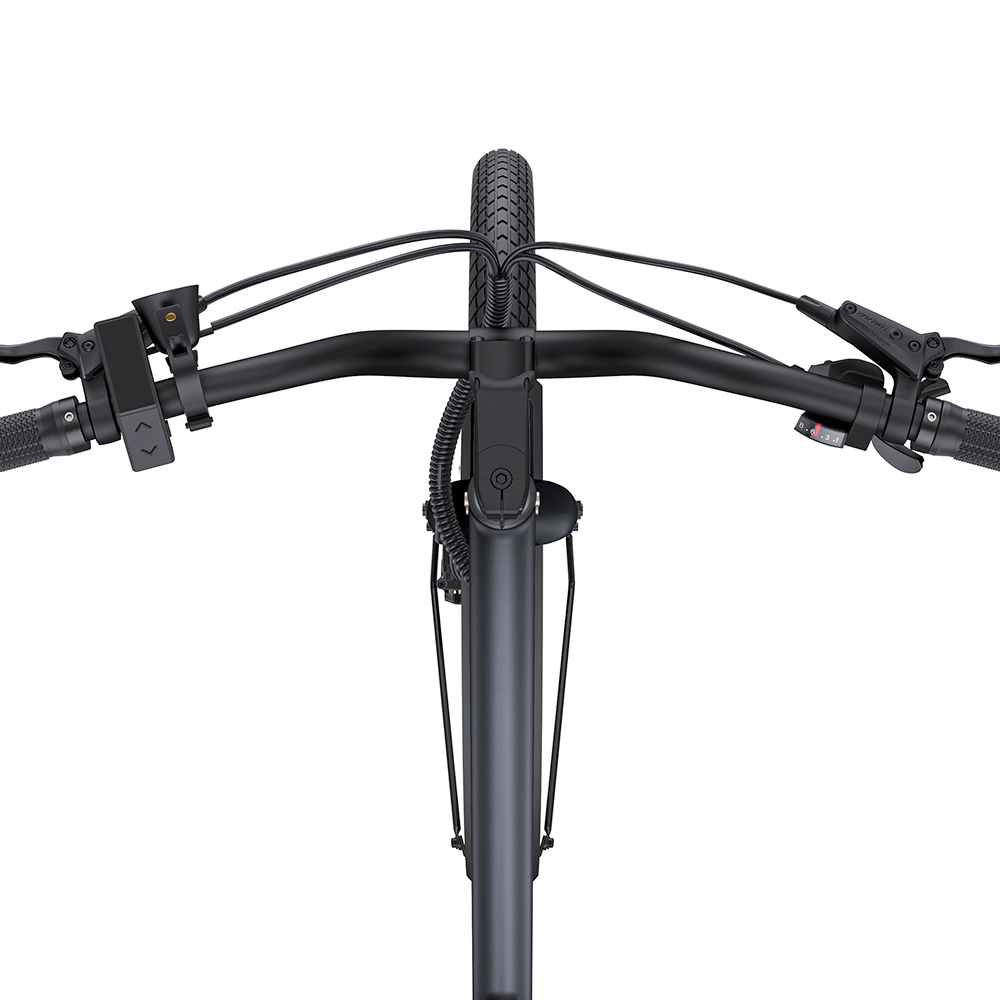 ENGWE P275 ST Urban Electric Bike, 250W Brushless Mid-drive Torque Sensor Motor, 36V 19.2Ah Removable Battery, 260km Max Range, Hydraulic Disc Brake, 27.5'' Spoke Tires, SHIMANO 9-speed - Black