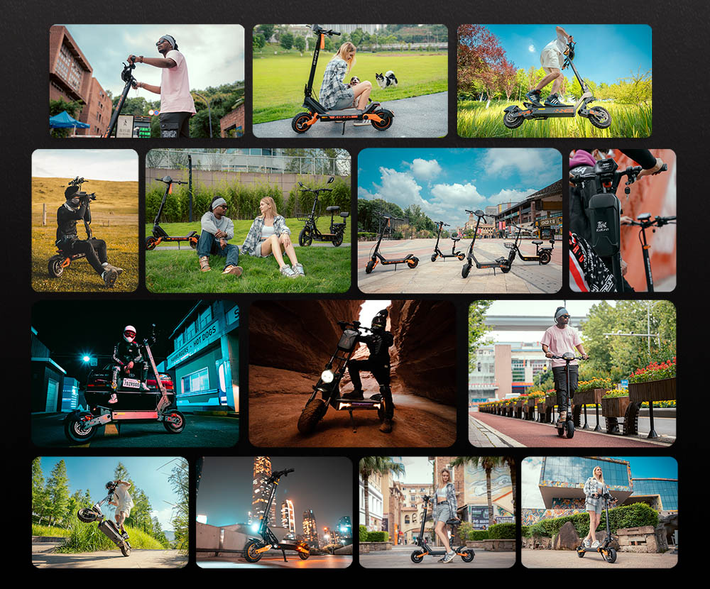 Kukirin G2 Faltbarer E-Scooter, 800W Motor, 48V 15Ah Akku, 10 Zoll Reifen, 45 km/h Höchstgeschwindigkeit, 55 km Reichweite, Touchscreen-Display, Scheibenbremsen vorne und hinten