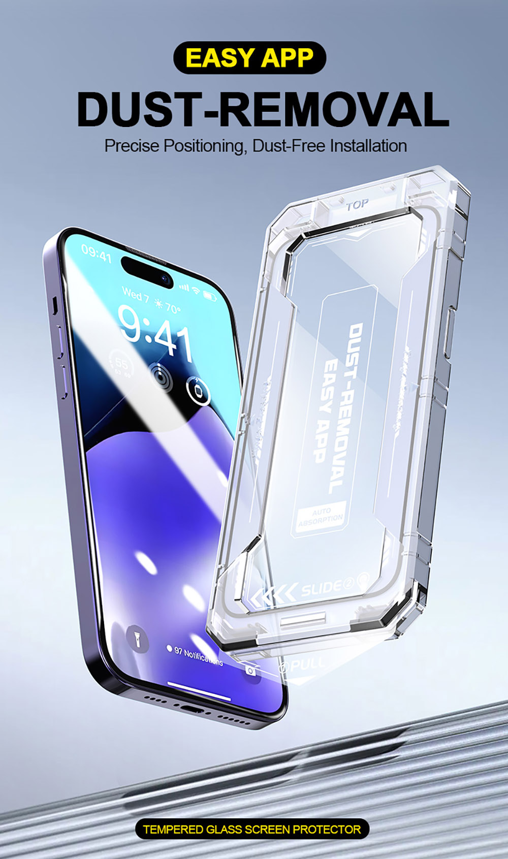 2Pcs Tempered Glass Screen Protector for iPhone16