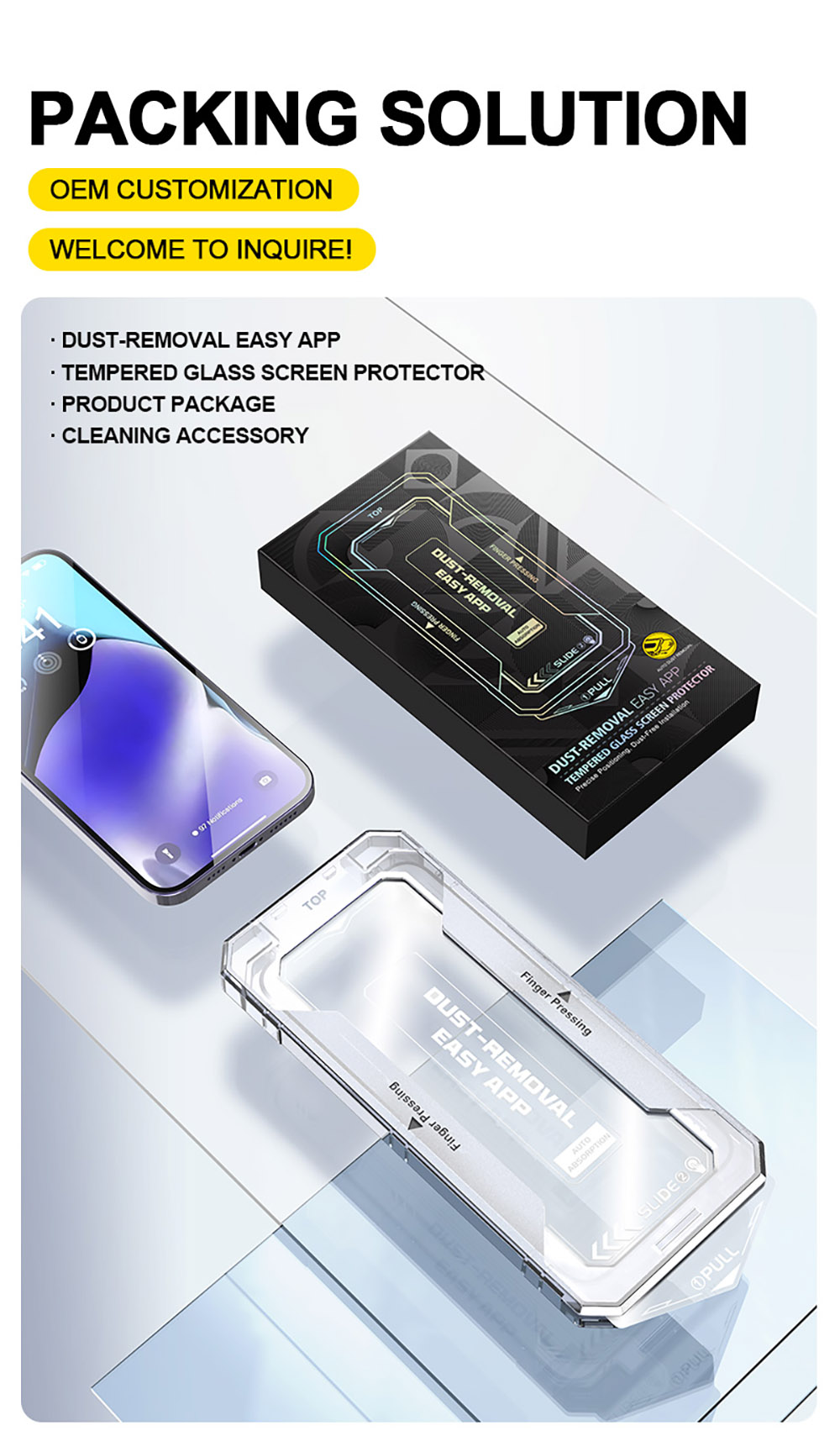 2Pcs Tempered Glass Screen Protector for iPhone16 Pro