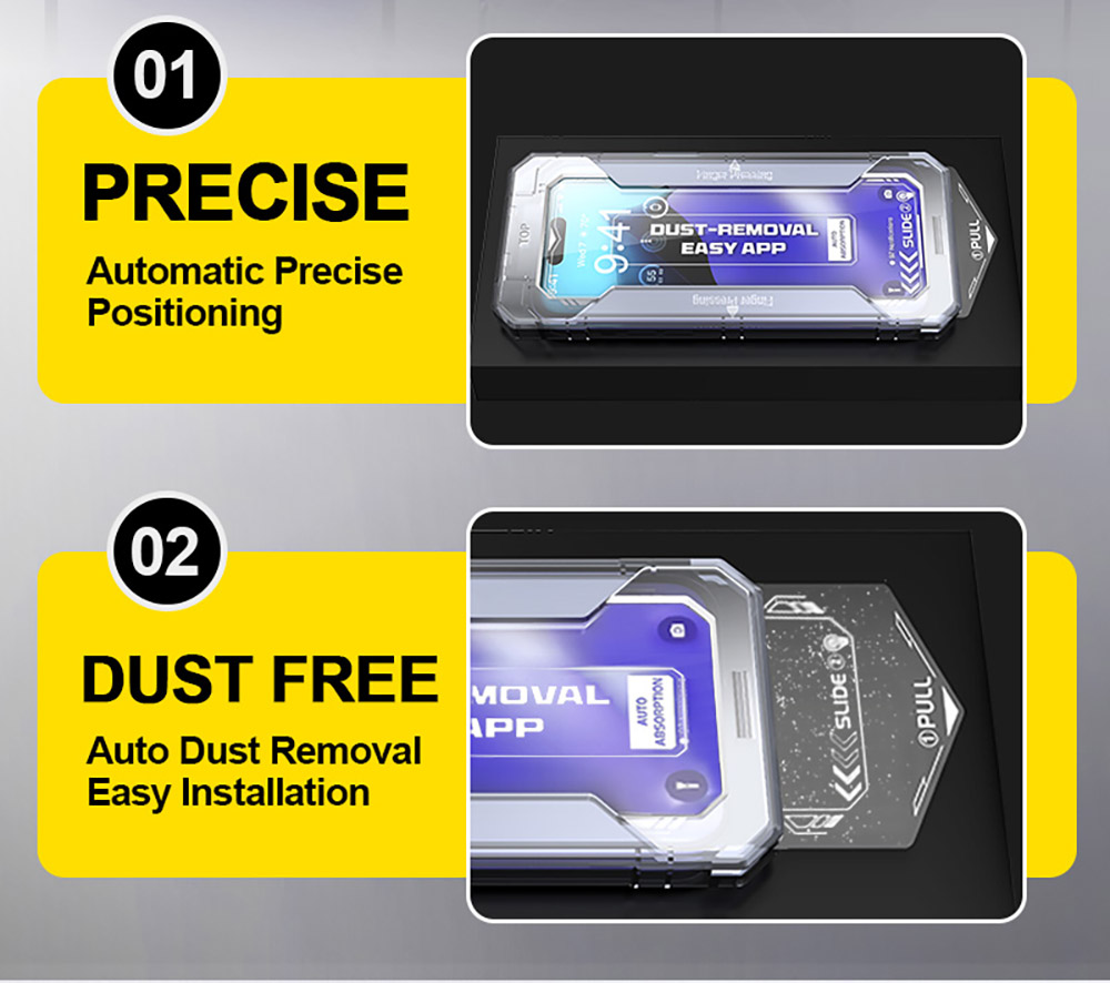 2Pcs Tempered Glass Screen Protector for iPhone16 Pro Max