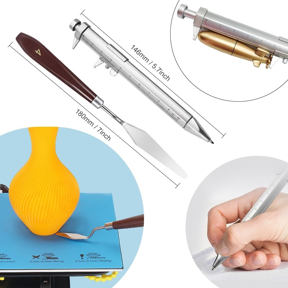 42Pcs Mintion 3D Printer Tools Kit, Includes Deburring Tool, Hobby Knife Set, Art Knife Set, Removal Tools, Tube Cutter