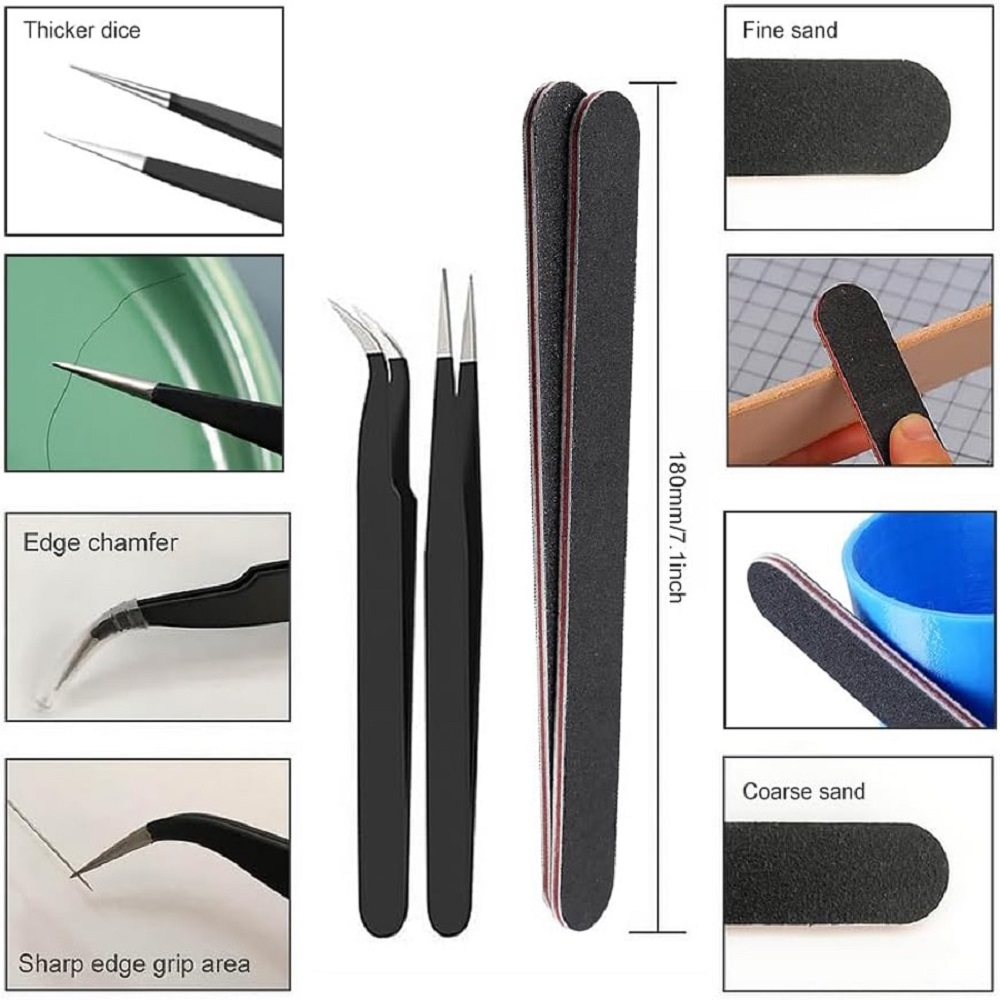 42Pcs Mintion 3D Printer Tools Kit, Includes Deburring Tool, Hobby Knife Set, Art Knife Set, Removal Tools, Tube Cutter
