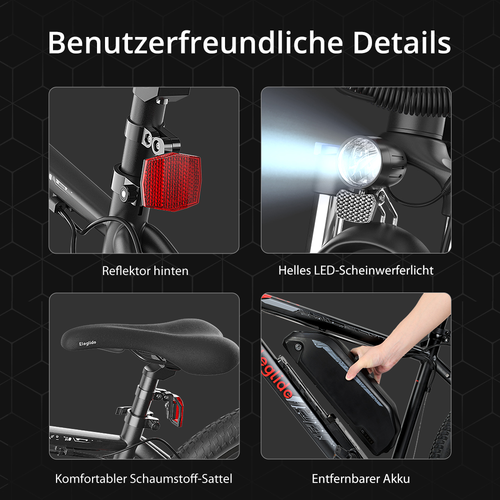 Eleglide M2 27,5'' x 2,35'' Elektro-Mountainbike 36V 15,6AH 250W