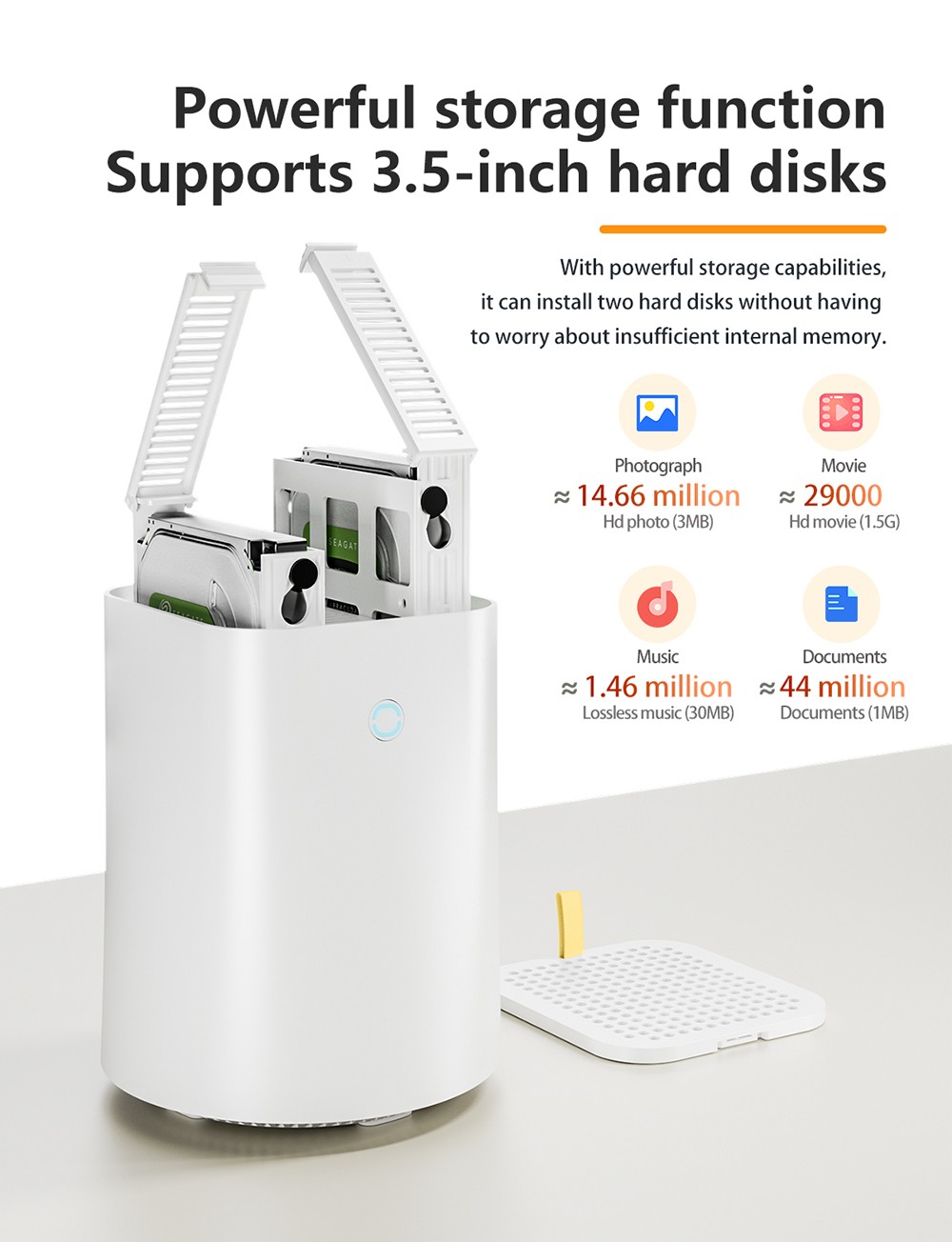 AOOSTAR R3 Pro Mini PC, AMD Ryzen 7 5825U 8 Cores 4.5GHz, 16GB DDR4 RAM 512GB SSD, HDMI+DP+Type-C Triple 4K Display, WiFi 6 Bluetooth 5.2, 2*USB3.0 2*USB2.0 2*2.5G RJ45 Ports 1*3.5mm Audio Jack, Dual-fan Cooling - EU Plug