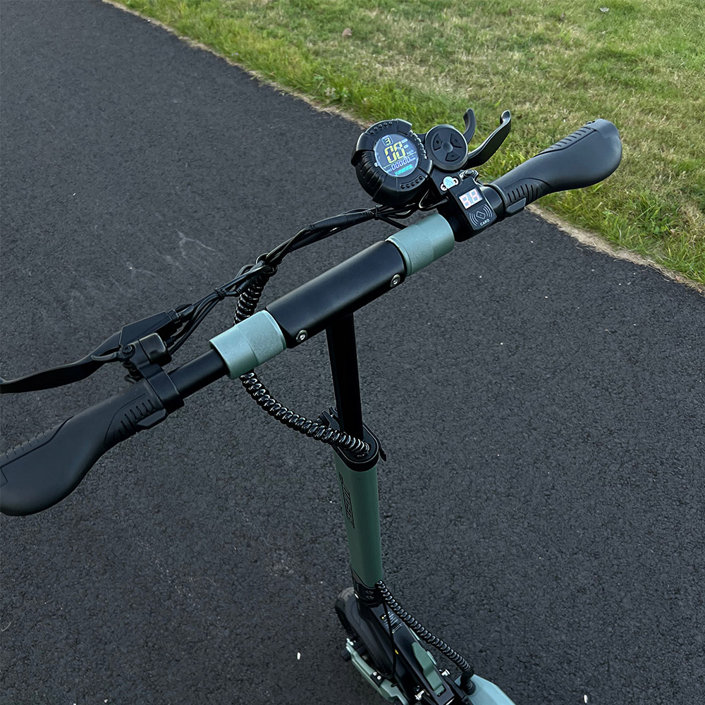 Ausom GX1 E-Scooter 25km/h 500W-Motor 48V 15.6Ah Akku 9-Zoll-Luftreifen aus Gummi Höchstgeschwindigkeit, 80 km maximale Reichweite, NFC-Schloss, E-ABS und Doppeltrommelbremsen