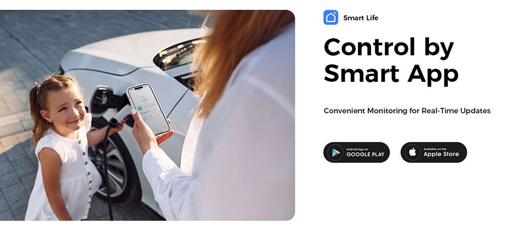 EG Evgoer Level 2 EV Charger, with NEMA 14-50 Plug, 240V 40Amps, 23FT Charger Cable, Adjustable Current Schedule Time, for All J1772 Electric Cars