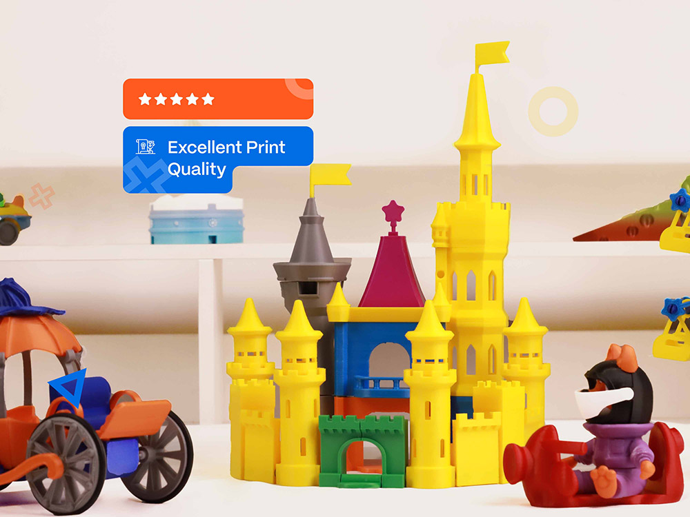 AOSEED X-MAKER 3D Printer for Kids and Beginners, Leveling-Free Bed, Wi-Fi Printing, Ultra Silent, App Control, PLA/ABS Filament Supported