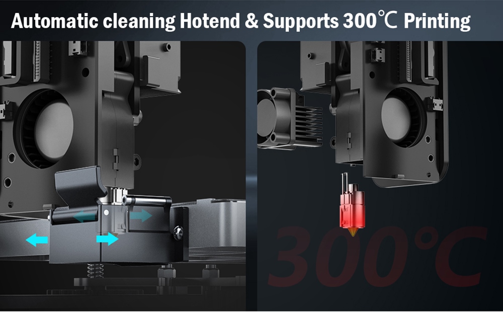 Artillery Sidewinder X3 Plus 3D Printer, Auto-Leveling, 300mm/s Max Printing Speed, Dual-Gear Direct Extruder, 300*300*400mm