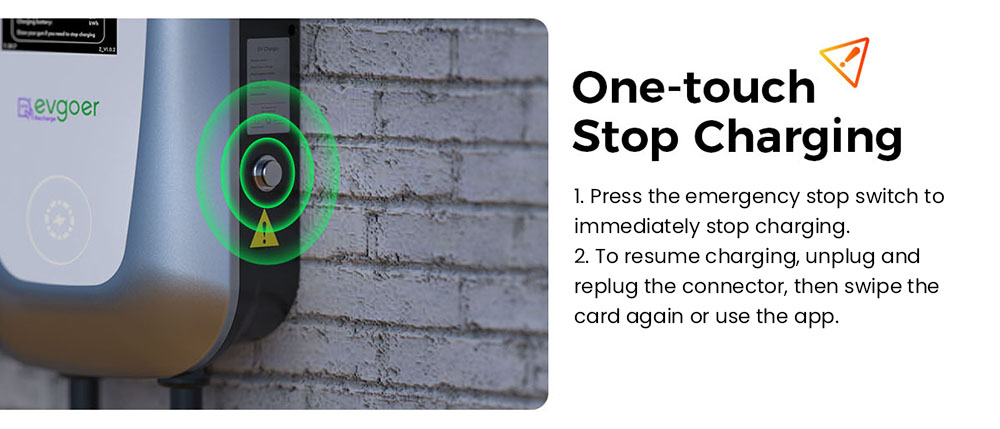 EG Evgoer Level 2 EV Charger, with NEMA 14-60 Plug, 240V 48Amps, 23FT Charger Cable, Adjustable Current Schedule Time, for All J1772 Electric Cars