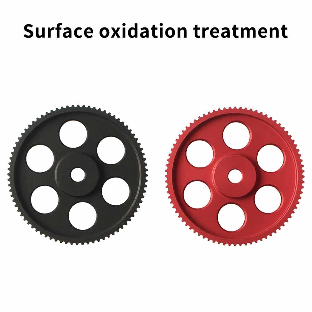 FYSETC 2GT 80 Teeth Synchronous Wheel for Width 9/10mm Belt Voron 2.4 3D Printer - Red