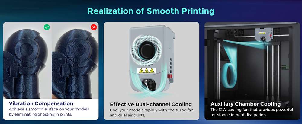 Flashforge Adventurer 5M Pro 3D Printer, Auto Leveling, 600mm/s Max Printing Speed, Remote Camera Monitoring, Filament Runout Reminder, Dual Air Filtration System, Automatic Shutdown, 50dB Silent Printing, WiFi Connection, 220x220x220mm