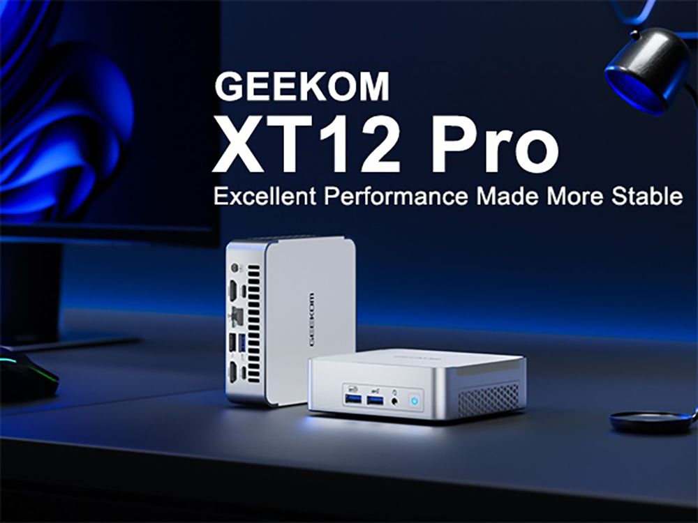 GEEKOM XT12 Pro Mini PC, Intel Core i9-12900H 14 Cores Up to 5.0GHz, 32GB RAM 1TB SSD, 2*USB 4 (8K)+2*HDMI 2.0 (4K) Quad Display, WiFi 6E Bluetooth 5.2, 3*USB 3.2 1*USB 2.0 1*2.5G LAN 1*SD Card Reader 1*3.5mm Audio Jack