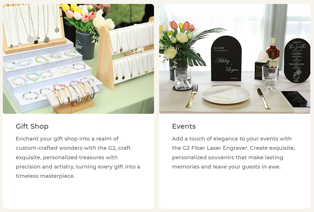 Gweike Cloud G2 Pro 20W Fiber Laser Marking Machine, 10000mm/s Speed, 0.001mm Accuracy, 150mm*150mm, 1.5mm Max. Depth on Metal, 30+ Colors Engraving, GWEIKE Glaser/ LightBurn, Supports Rotary Roller, Electric Lift - Chinese Plug