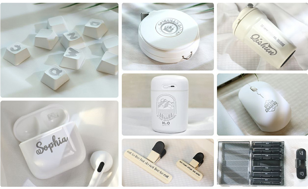 Gweike Cloud G2 Pro 20W Fiber Laser Marking Machine, 10000mm/s Speed, 0.001mm Accuracy, 110mm*110mm, 1.5mm Max. Depth on Metal, 30+ Colors Engraving, GWEIKE Glaser/ LightBurn, Supports Rotary Roller, Manual Lift - Chinese Plug