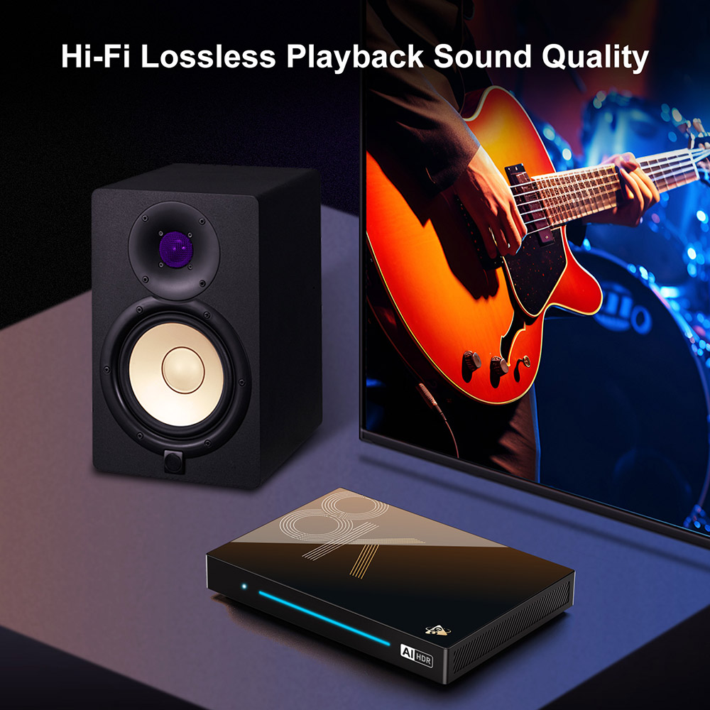 H96 Max M9S Android 14 TV Box, 4GB RAM 32GB ROM, RK3576 8 Cores, 8K AV1 Decoding, WiFi 6, Bluetooth 5.4, 1*USB3.0 1*USB2.0 1*HDMI2.1 1*1000M Ethernet 1*SPDIF 1*Audio