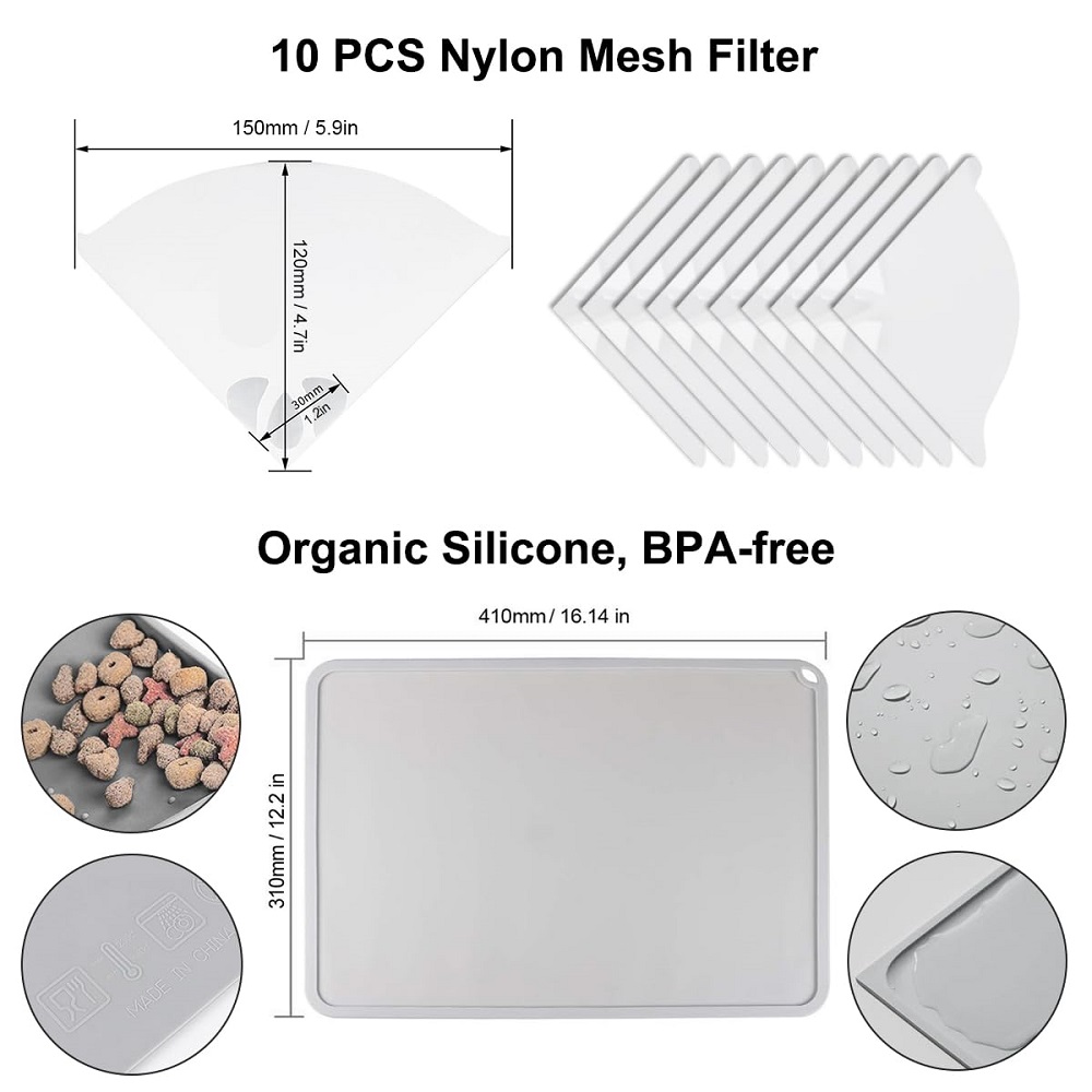 Mintion Resin 3D Printer Accessories Kit, Including Cleaning Silicone pad and Stainless Steel Funnel, Maintenance Tool Knife, Tweezers, Funnel, Scissors, Trimming Knife