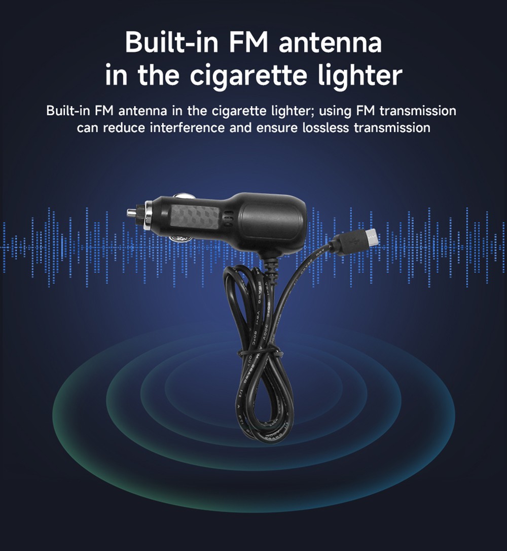 SD7138 2.5D 7inch Wireless Carplay Screen, 1024*600P, Mirror Link, Bluetooth 5.0, Voice Assistant, Android Auto, FM & AUX Signal Transmission