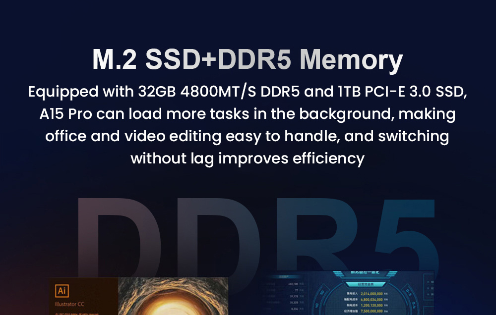 Ordinateur portable Ninkear A15 Pro, écran IPS 15,6'' 1920*1080, AMD Ryzen 5 6600H 6 cœurs Max 4,5 GHz, 32 Go de RAM DDR5 1 To SSD, WiFi6, clavier rétroéclairé, déverrouillage par empreinte digitale, ouverture et fermeture à 180°, 2 * Type-C, 2 * USB3.0 1 * HDMI 1 * casque 1 * Micro SD