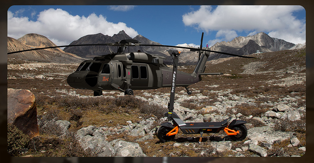 KuKirin G1 Pro Folding Electric Scooter, 10-inch Pneumatic Tire, 2*800W Motor, 48V 20.8Ah Battery, 55km Max Speed, 70km Range, Disc Brake, 13 lights Ambient Lights