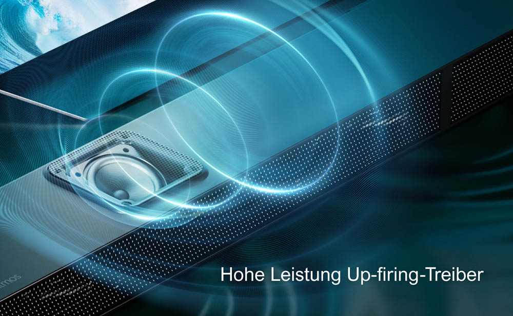 Ultimea Nova S80 Soundbar-Subwoofer-Lautsprecher-Kit, 5.1.2-Kanal, 4K HDR-Passthrough, Dolby Atmos-Dekodierung, 520 W Spitzenleistung