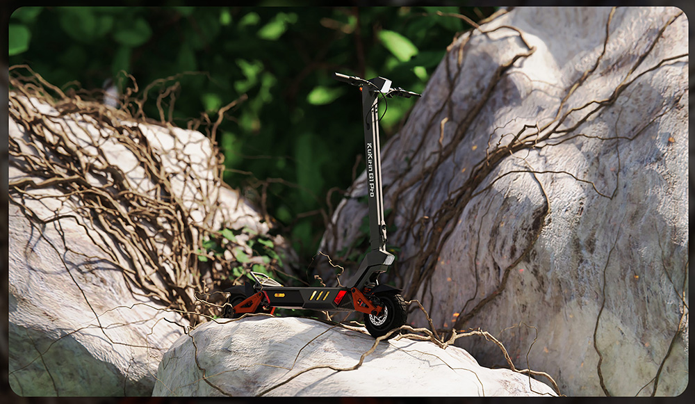 KuKirin G1 Pro Folding Electric Scooter, 10-inch Pneumatic Tire, 2*800W Motor, 48V 20.8Ah Battery, 55km Max Speed, 70km Range, Disc Brake, 13 lights Ambient Lights