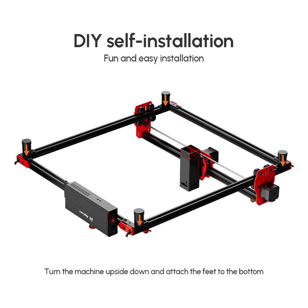 AlgoLaser Laser Engraver Raisers for Alpha, Delta, DIY KIT and Metric M6 Threaded Extensions - 4pcs