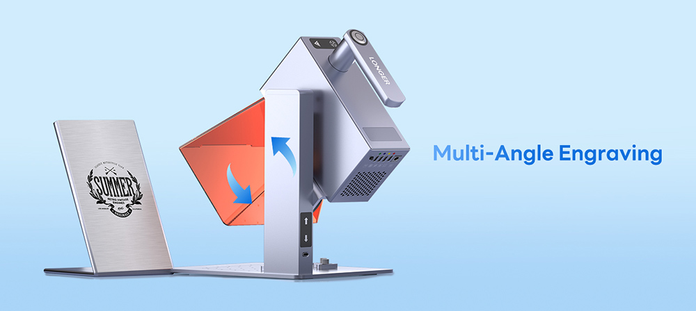 LONGER Nano 6W Portable Laser Engraver, Diode Lasers with FAC, 5000mm/s Ultra-Fast Speed, 0.05mm Precision, LightBurn & LaserGRBL & LaserBurn, 6mm Wood Cutting, 100*100mm